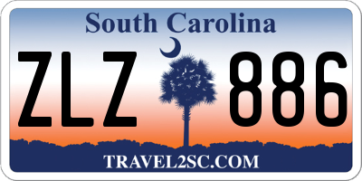 SC license plate ZLZ886