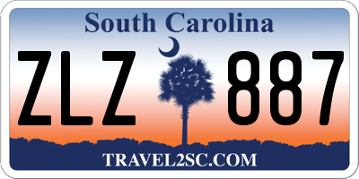 SC license plate ZLZ887