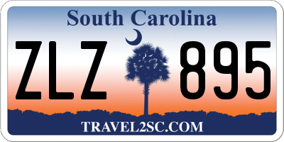 SC license plate ZLZ895