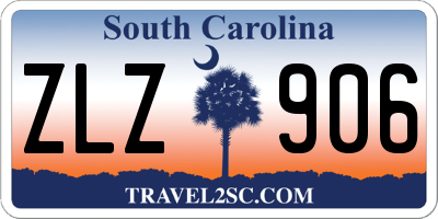 SC license plate ZLZ906