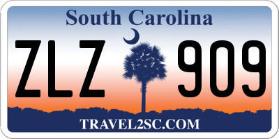 SC license plate ZLZ909