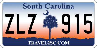 SC license plate ZLZ915