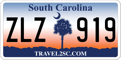 SC license plate ZLZ919