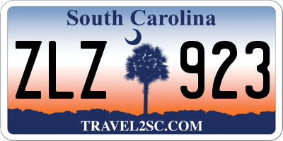 SC license plate ZLZ923