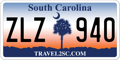SC license plate ZLZ940