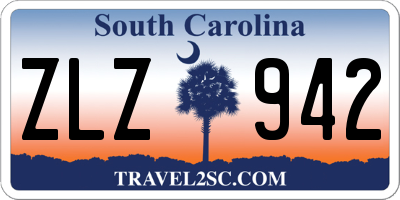 SC license plate ZLZ942