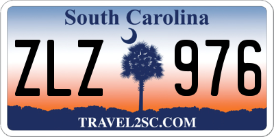 SC license plate ZLZ976