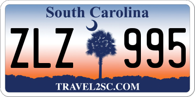 SC license plate ZLZ995