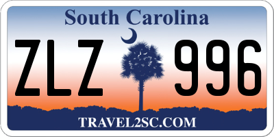 SC license plate ZLZ996