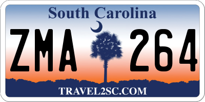 SC license plate ZMA264