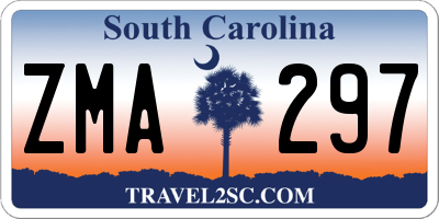 SC license plate ZMA297