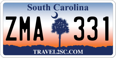 SC license plate ZMA331
