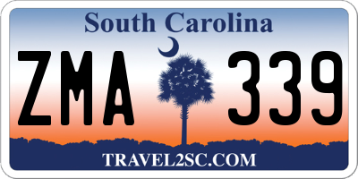 SC license plate ZMA339