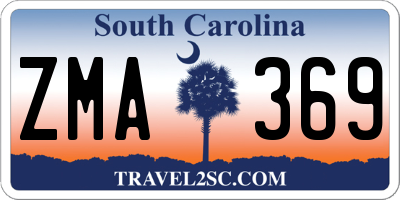 SC license plate ZMA369