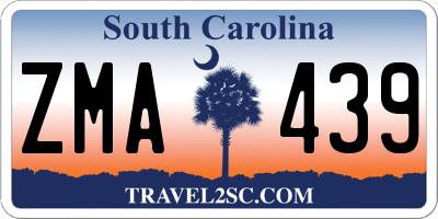 SC license plate ZMA439