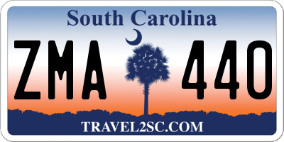 SC license plate ZMA440