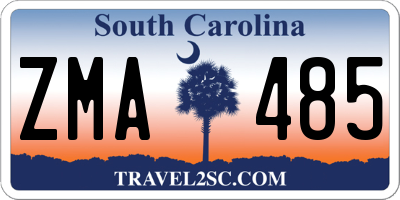 SC license plate ZMA485