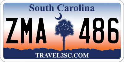 SC license plate ZMA486
