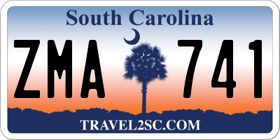 SC license plate ZMA741