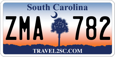SC license plate ZMA782