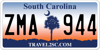 SC license plate ZMA944