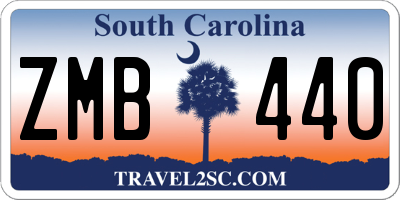 SC license plate ZMB440