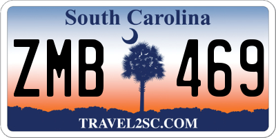 SC license plate ZMB469