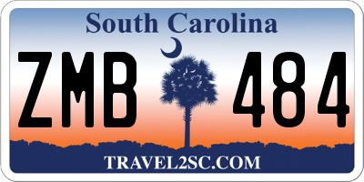 SC license plate ZMB484