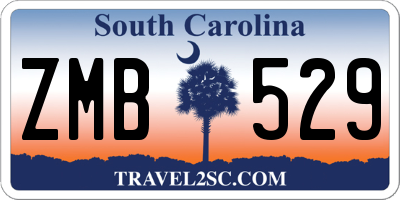 SC license plate ZMB529
