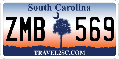 SC license plate ZMB569