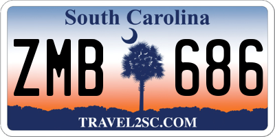 SC license plate ZMB686