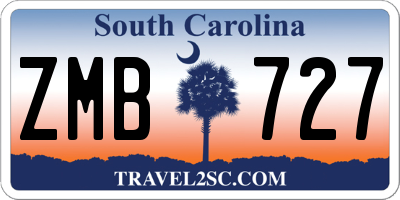 SC license plate ZMB727