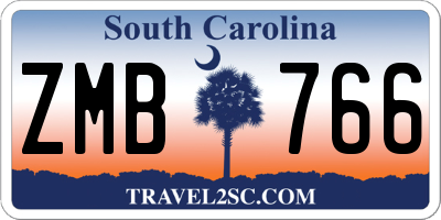 SC license plate ZMB766