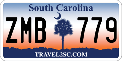 SC license plate ZMB779