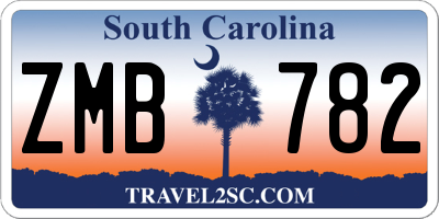 SC license plate ZMB782