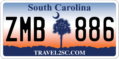 SC license plate ZMB886