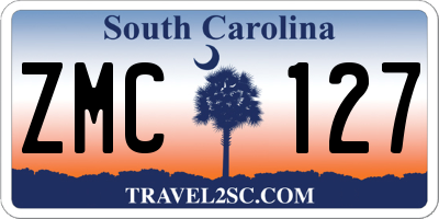 SC license plate ZMC127