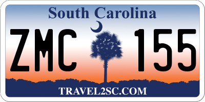 SC license plate ZMC155