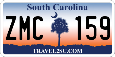 SC license plate ZMC159