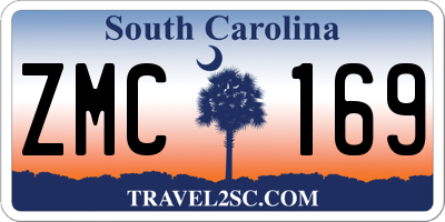 SC license plate ZMC169