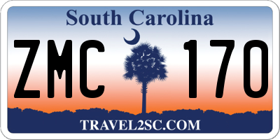 SC license plate ZMC170