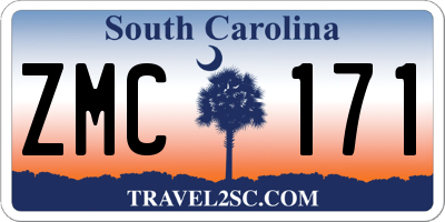 SC license plate ZMC171
