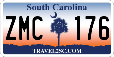 SC license plate ZMC176