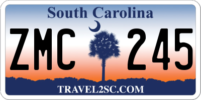 SC license plate ZMC245