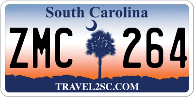 SC license plate ZMC264