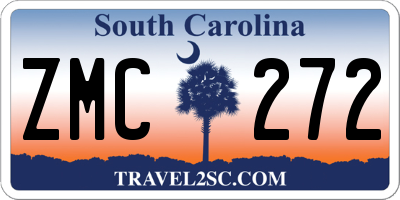 SC license plate ZMC272