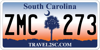 SC license plate ZMC273