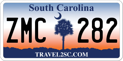 SC license plate ZMC282