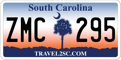 SC license plate ZMC295