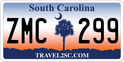 SC license plate ZMC299